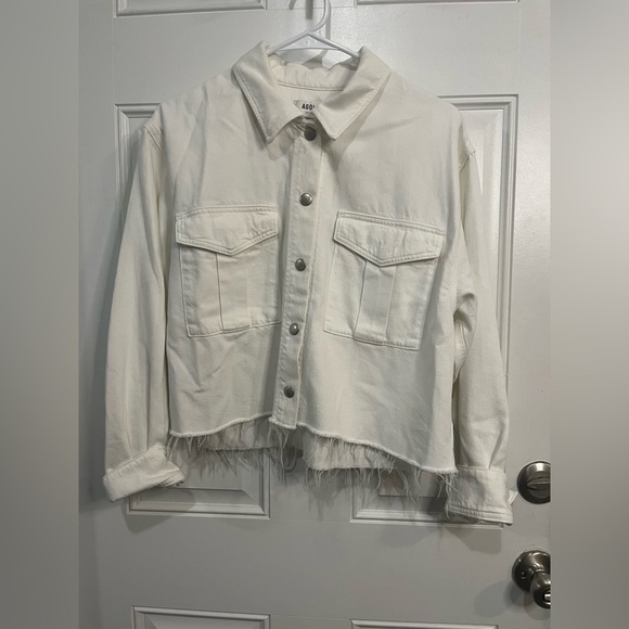 AGOLDE
NYX DENIM SHIRT IN FLOUR Classic White Denim Jacket XS - Picture 5 of 10